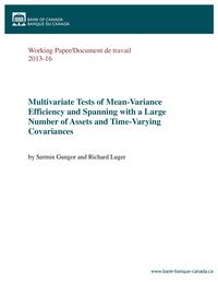 Multivariate Tests of Mean-Variance Efficiency and Spanning with a ...